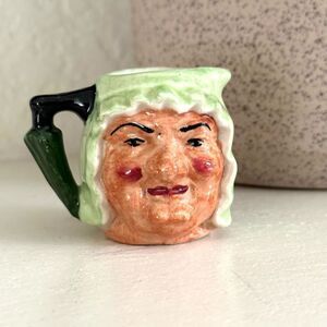 Artone vintage Staffordshire mini grandma Toby jug